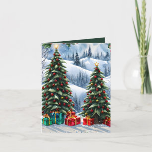Carte Winter Wonderland Photo & Craft Christmas Card