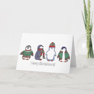 Carte Wintery Penguins