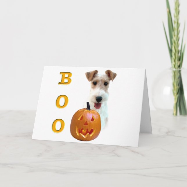Carte Wire Fox Terrier Boo (Devant)