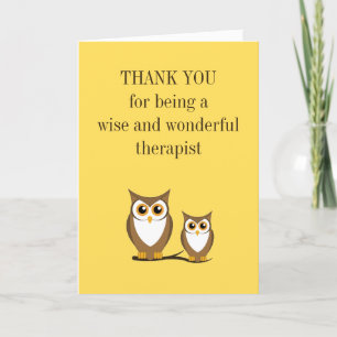 Carte Wise Owl Counselist Merci