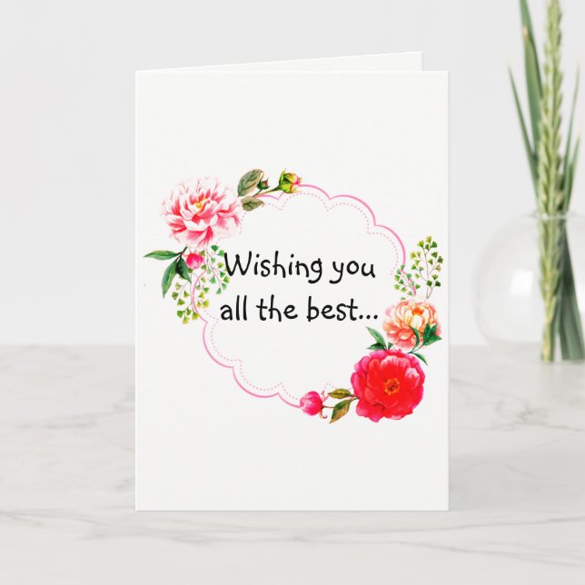 Carte Wishing You the Best Get Well Card (Devant)