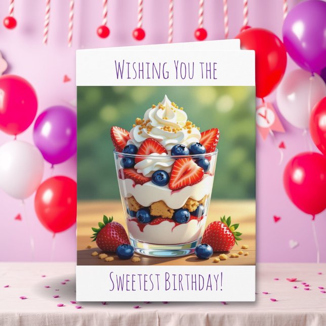 Carte Wishing You the Sweetest Birthday (Créateur téléchargé)