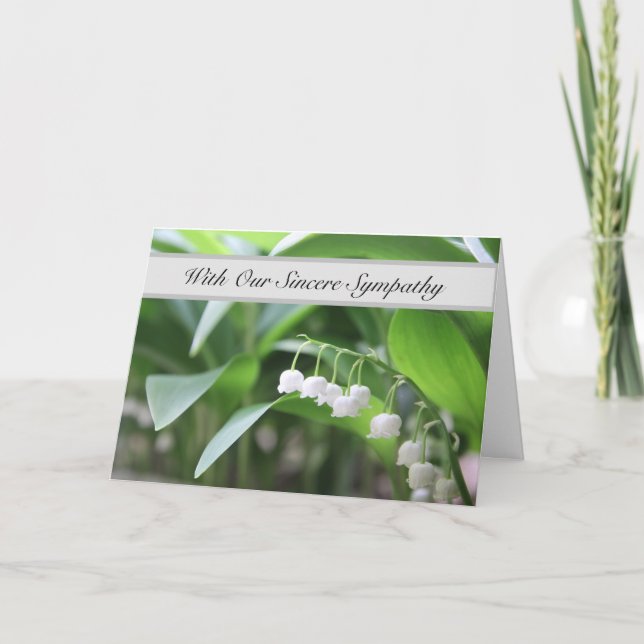 Carte With Our Sincere Sympathy - Words Are Not Enough (Devant)