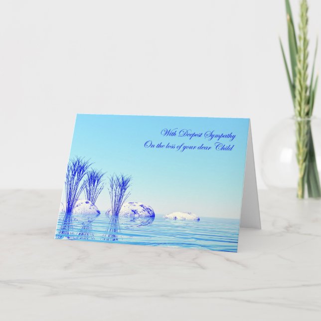 Carte With sympathy on loss of child (Devant)