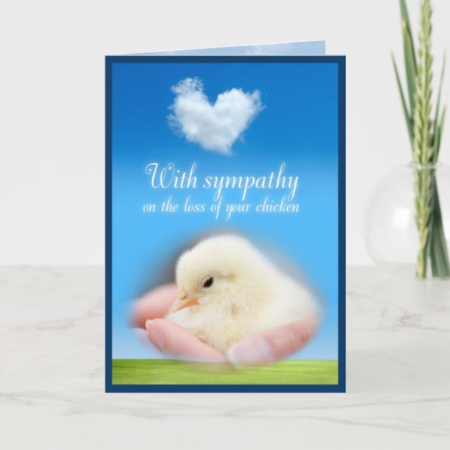 Carte With sympathy on the loss of your chicken (Devant)