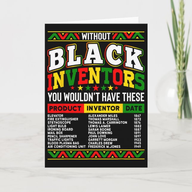 Carte Without The Black Inventors You Wouldn't Have That (Devant)