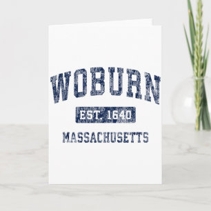 Carte Woburn Massachusetts Ma Vintage Établie De Grande