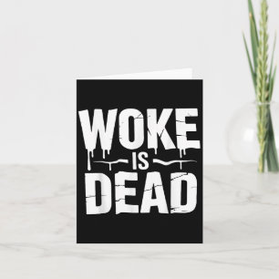 Carte Woke est mort humour sarcastique