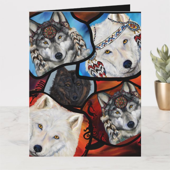 CARTE WOLF ART (Petite plante)