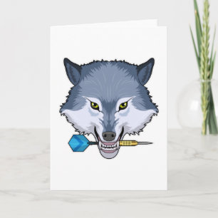 Carte Wolf aux fléchettes avec Dart