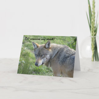 Carte Wolf birthday card