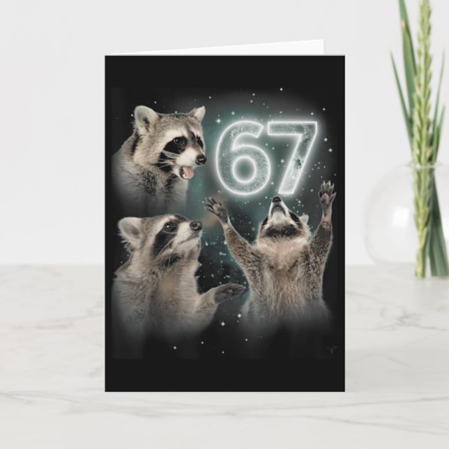 Carte Wolf Howling At The Moon 67 6 7 Halloween 67 Wolf  (Devant)