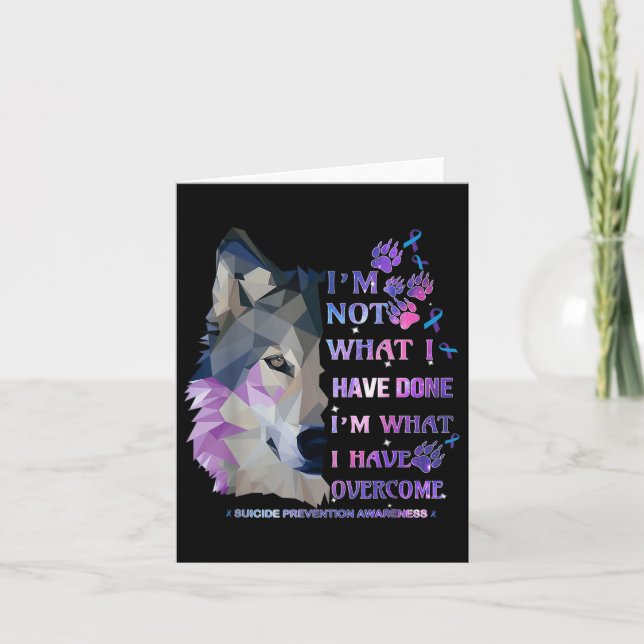 Carte Wolf Je Ne Suis Pas Ce Que J'Ai Fait Ce Que J'Ai O (Devant)