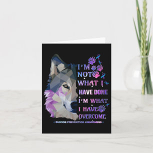 Carte Wolf Je ne suis pas ce que j'ai fait Je suis ce qu