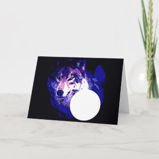 Carte Wolf & Moon