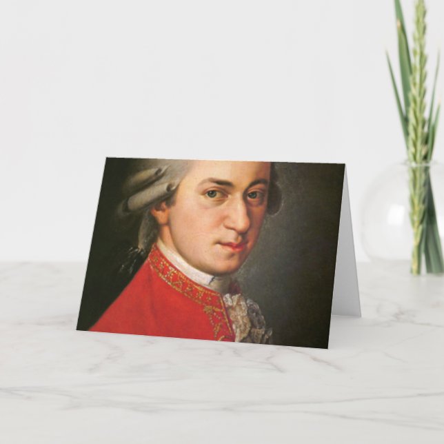 Carte Wolfgang Mozart (Devant)