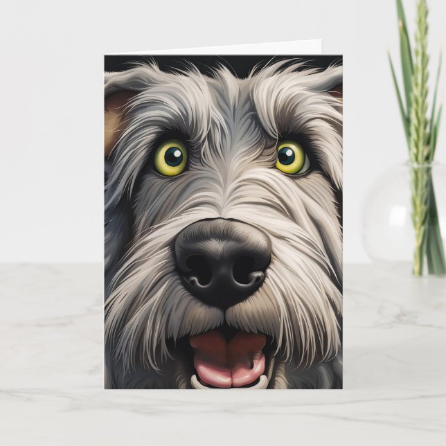 Carte Wolfhound vieillit son Humour d'anniversaire (Devant)