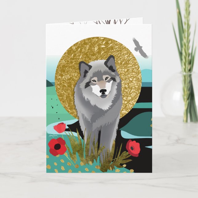 Carte WOLFMOON AURA - Panier d'art pour loups (Devant)