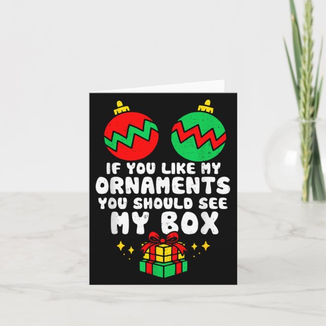 Carte Women Adult Naughty Funny Christmas If You Like My (Devant)