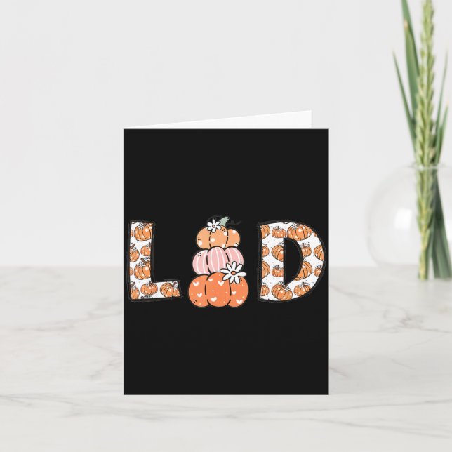 Carte Women Labor And Delivery Nurse Fall Pumpkins Thank (Devant)