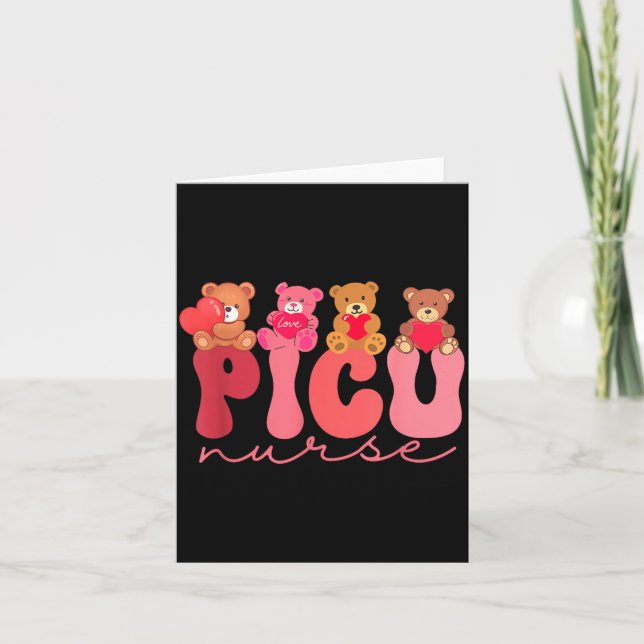 Carte Women Valentine Cu Nurse Pediatrics Cute Bears Ped (Devant)