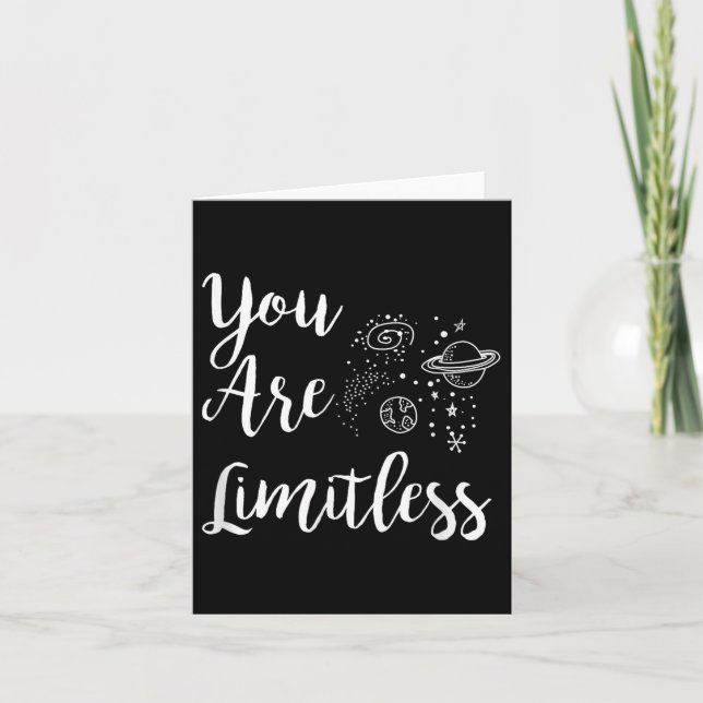 Carte Women You Are Limitless Amazing Motivational  (Devant)