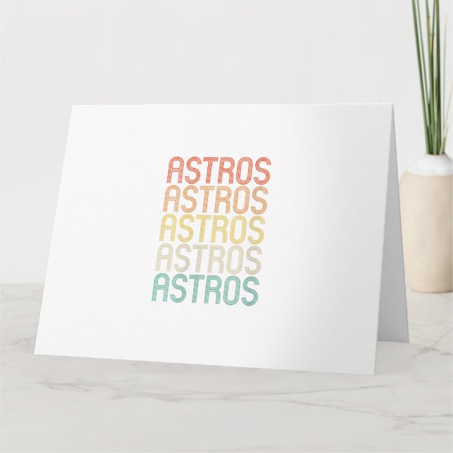 Carte Womens Astros  (Devant)