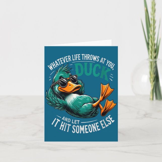 Carte Womens Funny Duck Graphic Tees Men Women Teens Fun (Devant)