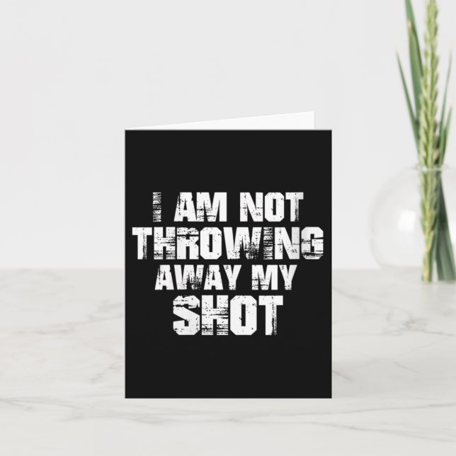 Carte Womens I Am Not Throwing Away My Sho Motivational  (Devant)