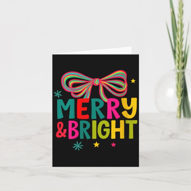 Carte Womens Merry And Bright Christmas Crew 2025 Funny  (Devant)