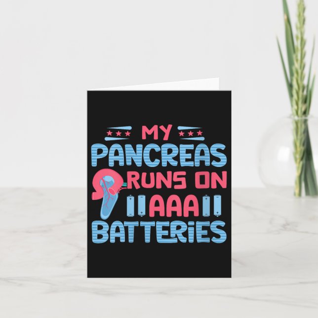 Carte Womens My Pancreas Fonctionne Sur Les Batteries Aa (Devant)