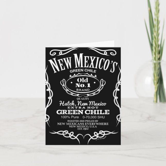 Carte Womens New Mexico's Old No. 1 Hatch Green Chile No (Devant)