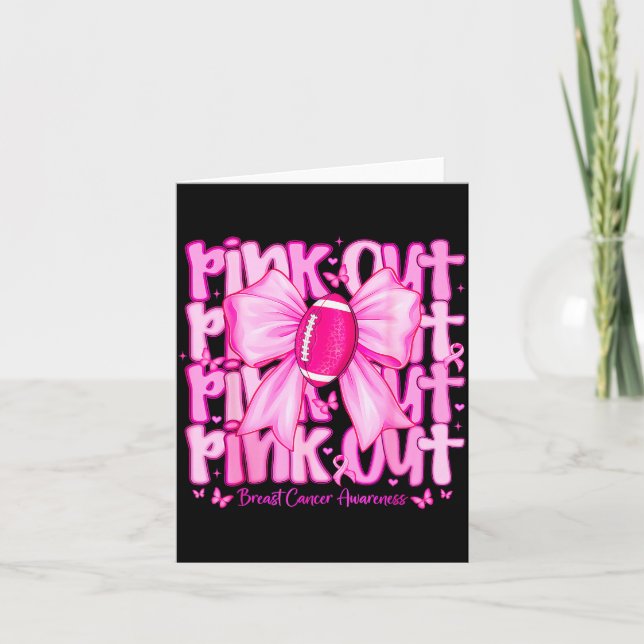Carte Womens Nk Out Football Tackle Breast Cancer Awaren (Devant)