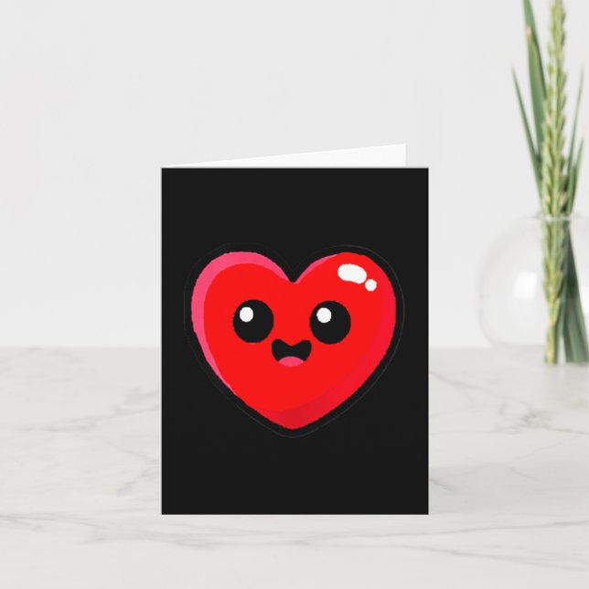 Carte Women's Red Heart Funny Cute Design For Men Women  (Devant)