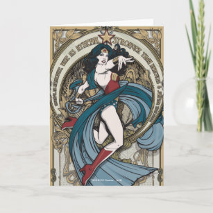 Carte Wonder Woman Art Nouveau Panel