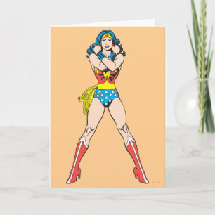 Carte Wonder Woman Bras Croisés