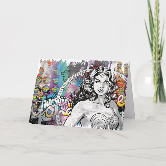 Carte Wonder Woman Collage 6 (Devant)