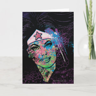 Carte Wonder Woman Colorful Collage