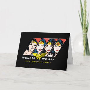 Carte Wonder Woman Comic Evolution Graphic