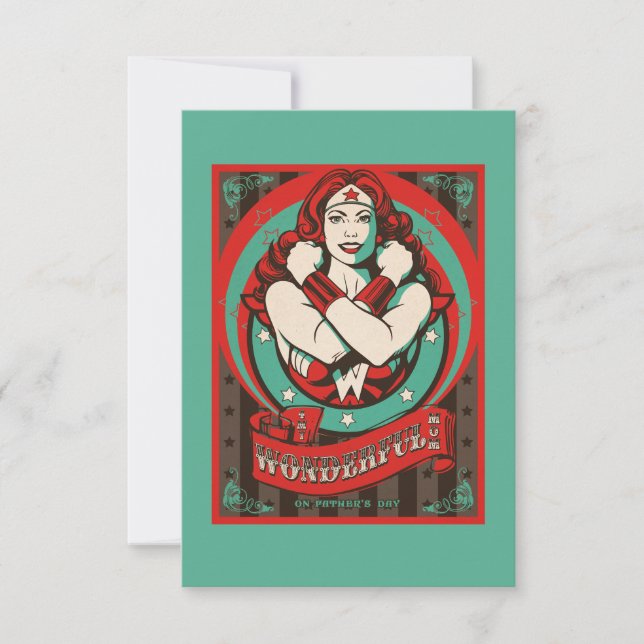 Carte Wonder Woman | Ma Merveilleuse Maman, En Fête des  (Devant)