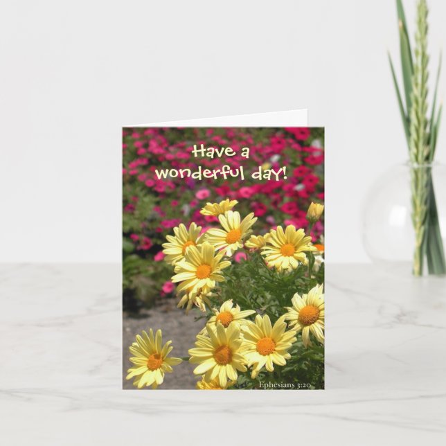 Carte Wonderful day! (Devant)