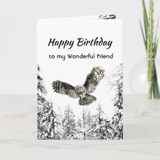 Carte Wonderful Friend Birthday Nature Therapy Forest