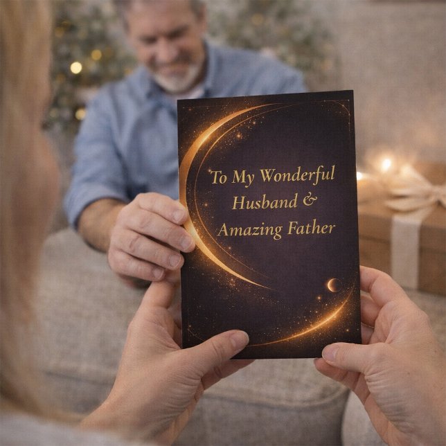 Carte Wonderful Husband Amazing Father Father’s Day Card (Créateur téléchargé)
