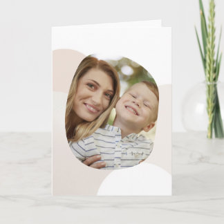 Carte Wonderful Mom - Minimalist Photo Mother’s Day Card