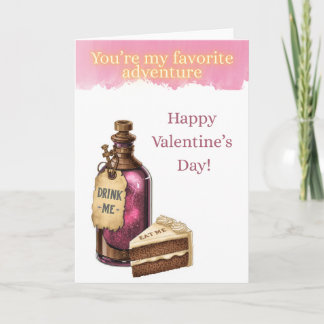 Carte Wonderland Valetine's Card - Favorite Adventure