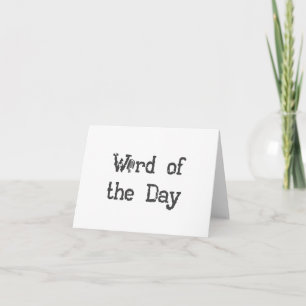 Carte Word of the Day Podcast Notecards