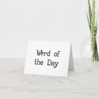 Carte Word of the Day Podcast Notecards