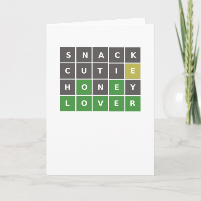 Carte Wordle pour la Saint-Valentin / l'anniversai (Devant)
