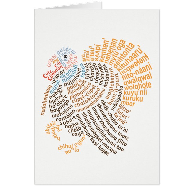 Carte World Word Wild Turkey (Devant)