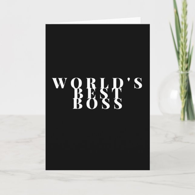 Carte Worlds Best Boss (Devant)